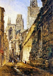 Cathédrale de Rouen, vers 1860