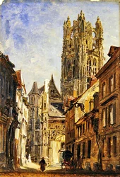 Église Saint-Laurent, Rouen, vers 1860