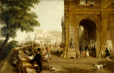 Le quai Conti à Paris en 1846