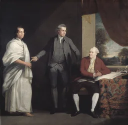 Omai, Joseph Banks et Dr Daniel Solander
