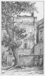 Maison de Milton à Petty France, vers 1897