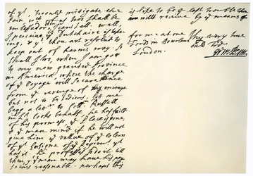 Lettre de William Penn au colonel Henry Sydney, 29 mars 1681