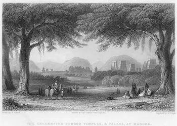 Les célèbres temples hindous et le palais de Madura