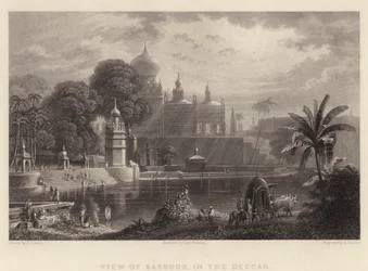 Vue de Sassoor, dans le Deccan