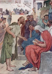 Aristide et le citoyen (lithographie en couleur)