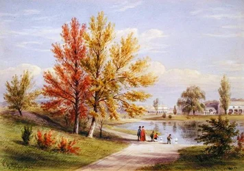 Le lac supérieur, Central Park, New York