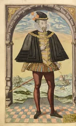 Emmanuel Philibert, duc de Savoie, de Honor Military, and Civill, William Segar, pub. Robert Barker, Londres, 1602
