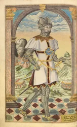 Godfrey Adelmar, de nHonor Military, and Civill, William Segar, pub. Robert Barker, Londres, 1602