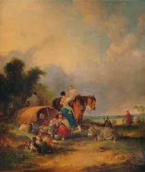 Un campement gitan, vers 1788