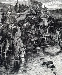 Une scène de la guerre civile anglaise