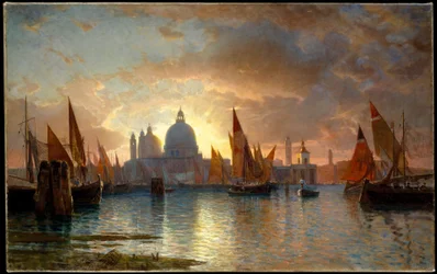 Santa Maria della Salute, coucher de soleil