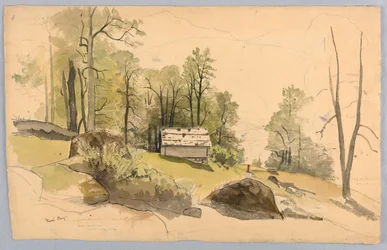 Étude pour paysage, Hasliberg, Suisse
