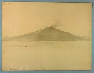 Étude du mont Vésuve depuis Sorrente, Italie