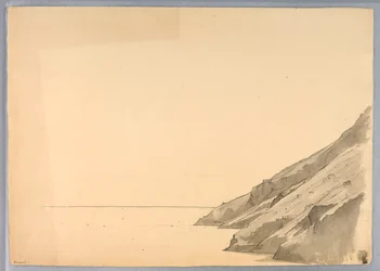 Étude de falaise côtière, Amalfi, Italie