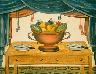 Coupe de fruits, vers 1830 (huile sur toile)