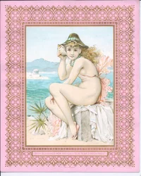 Carte de Nouvel An victorienne d