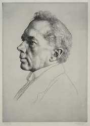 Campbell Dodgson, profil à gauche