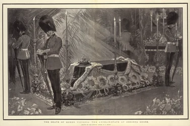 La mort de la reine Victoria, la mise en bière à Osborne House