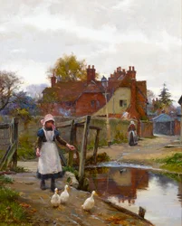 Ramener les canards par le vieux pont, Abingdon