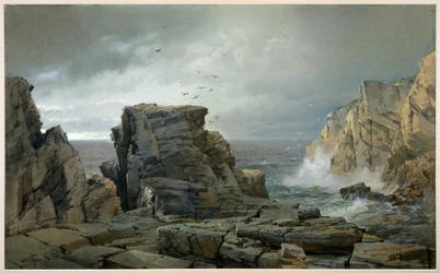 Une côte rocheuse