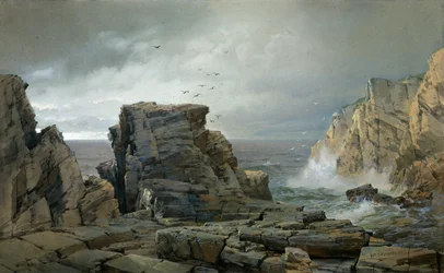 Une côte rocheuse, 1877
