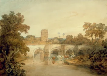 Bromfield sur la rivière Onny, près de Ludlow, Shropshire
