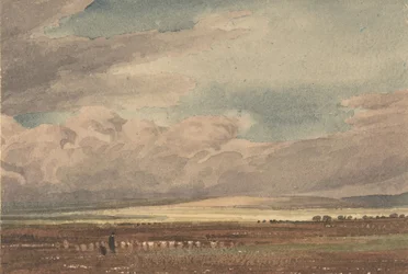 Plaine de Salisbury avec Old Sarum au loin, Wiltshire, 1810-62