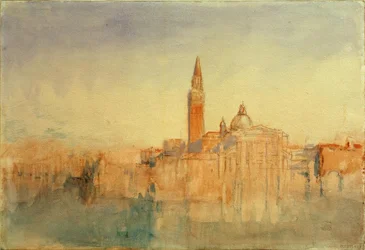San Giorgio Maggiore au coucher du soleil, depuis l
