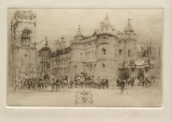 Palais de Holyrood, Édimbourg (la reine Marie Stuart quitte le palais de Holyrood)