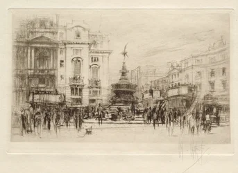 Piccadilly Circus, vue vers Lower Regent Street, avec le Criterion Theatre à l