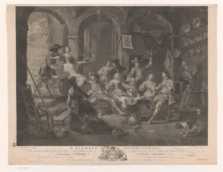 Intérieur avec compagnie fumant et buvant (Voornaamste schilderijen van Engeland)