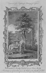 Richard Ier mortellement blessé par une flèche tirée par Bertram de Gourdon depuis les murs du château de C