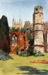 Wells, les ruines de la salle de banquet