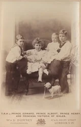 Prince Edward, Prince Albert, Prince Henry et Princesse Victoria du Pays de Galles