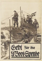 Donnez à la Donation Sous-marine. Affiche, 1917