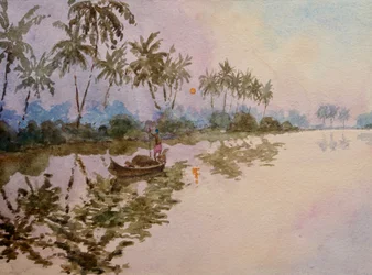 Lever de soleil à Mankotta (2)