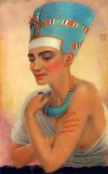 Néfertiti, reine égyptienne ancienne de la 18e dynastie, 14e siècle av. J.-C., 1926
