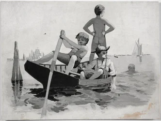Natation Garçons, Gloucester Harbor