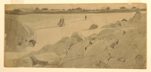 Dessin, plage de Marshfield, 1869-74