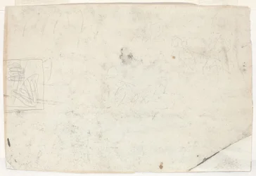 Figure à cheval et autres études
