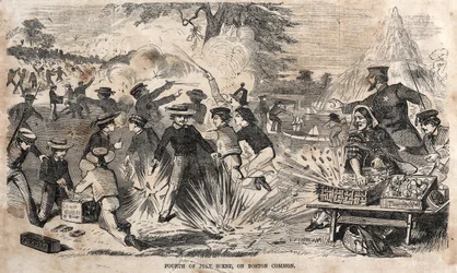Scène du 4 juillet, sur Boston Common, 1859