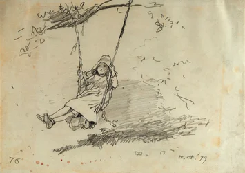 Fille sur une balançoire, 1879