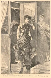 Une tempête de vent, de pluie et de brume est arrivée - et Portia., de The Galaxy, décembre 1869