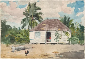Hutte indigène à Nassau