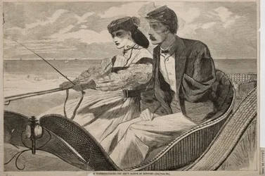 Nos lieux de baignade - La manche vide à Newport, 1865