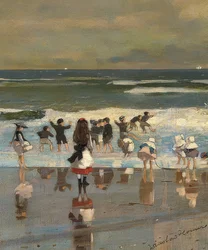 Scène de plage