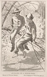 Se balancer dans un bouleau, 1867