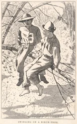 Swinging on a Birch-Tree, tiré de Our Young Folks, juin 1867