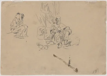 Deux Soldats se Reposant [verso]