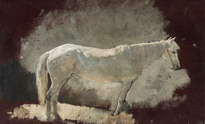 Jument blanche, vers 1868
